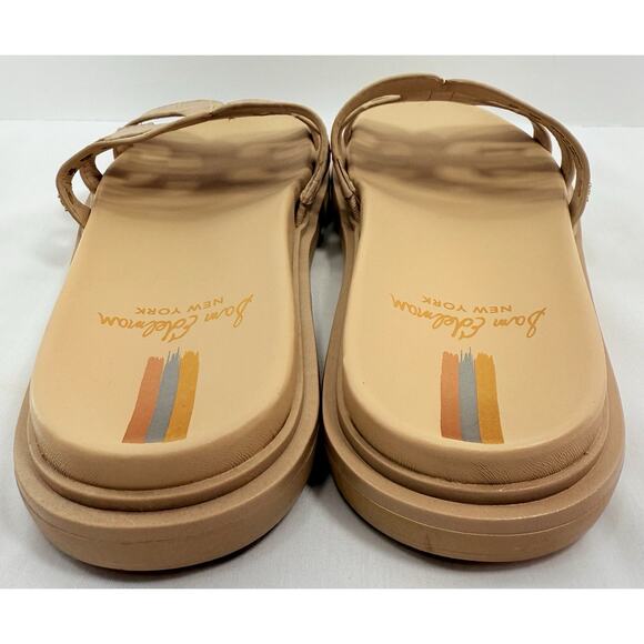 Sam Edelman Valeri Croc Embossed Leather Slide Sandals Beige Women’s Size 8M - Picture 3 of 12